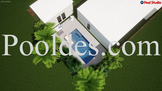 "Barber" LUXURY CONTEMPORARY 3D POOL DESIGN