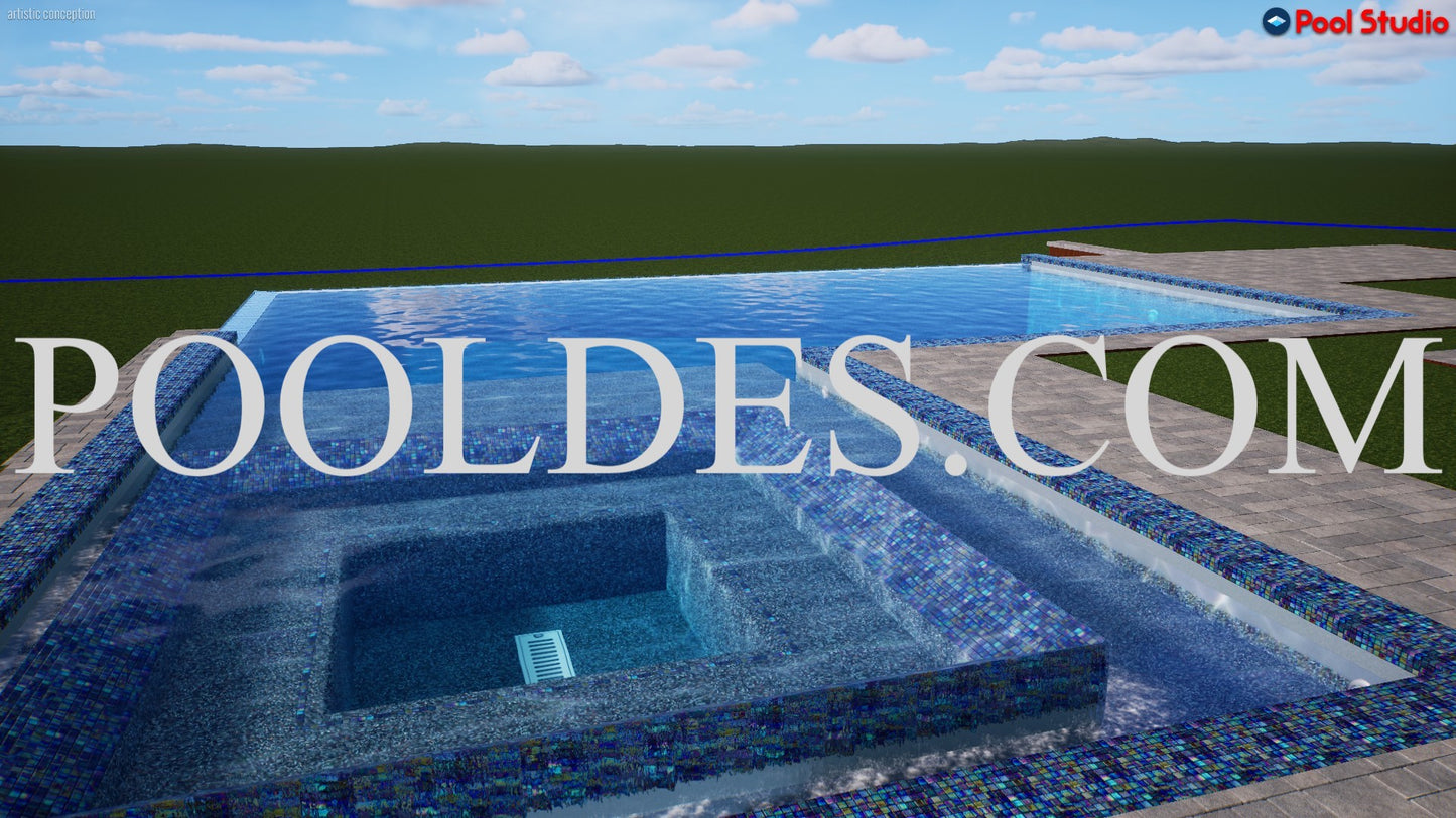 "RUBIN" LUXURY CONTEMPORARY 3D POOL DESIGN