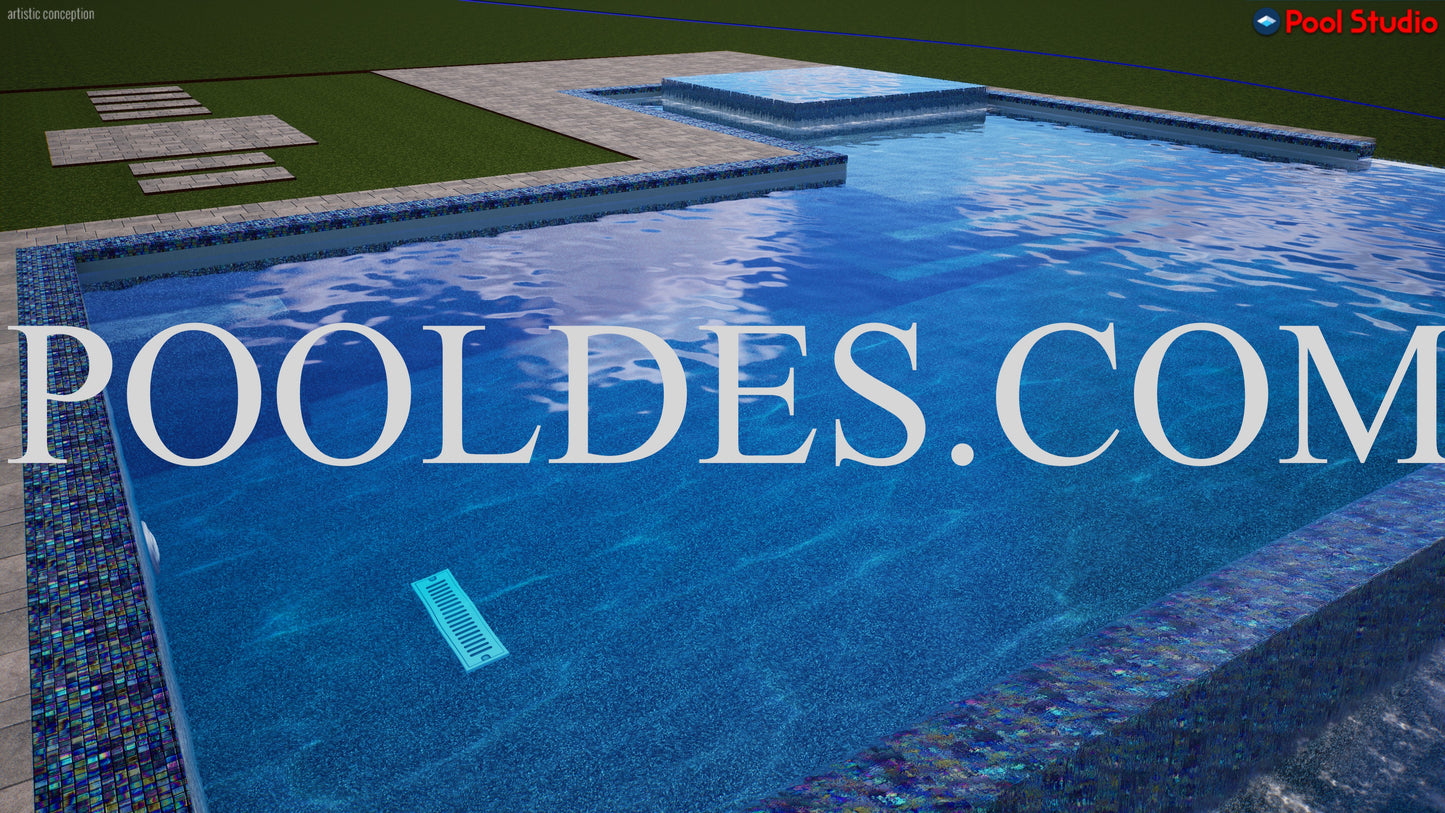 "RUBIN" LUXURY CONTEMPORARY 3D POOL DESIGN