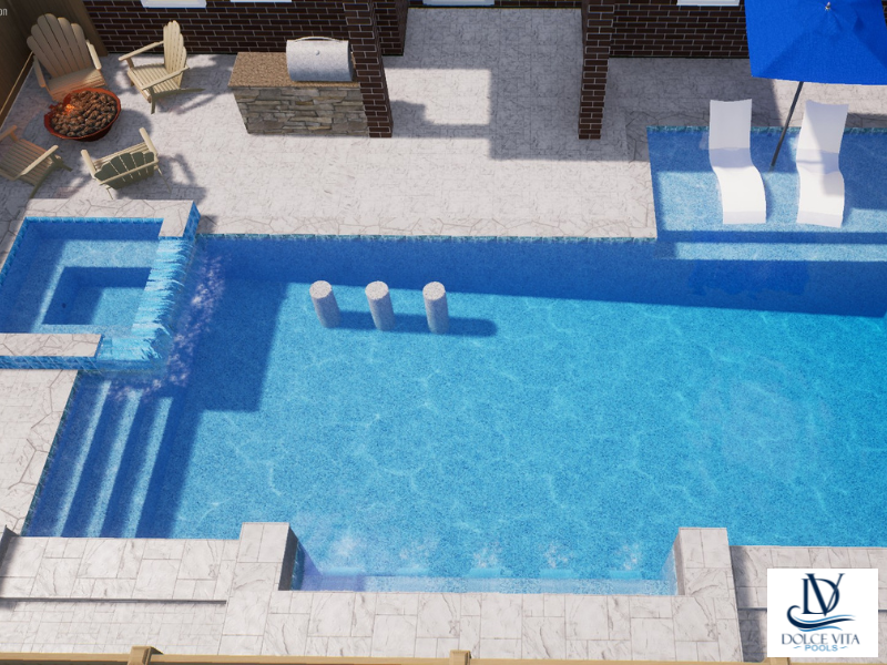 "Angle Trace" LUXURY CONTEMPORARY 3D POOL DESIGN