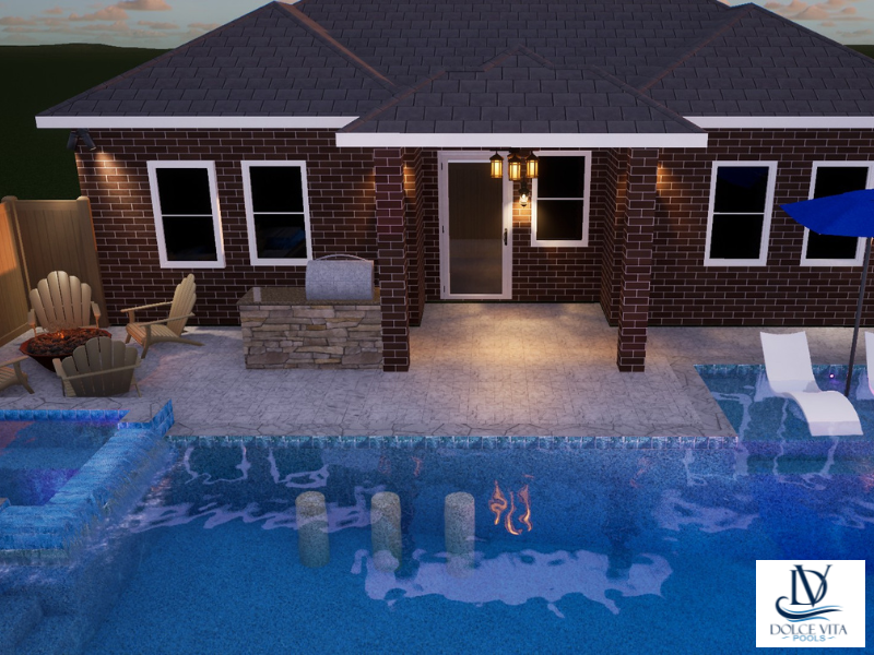 "Angle Trace" LUXURY CONTEMPORARY 3D POOL DESIGN