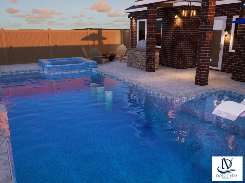 "Angle Trace" LUXURY CONTEMPORARY 3D POOL DESIGN